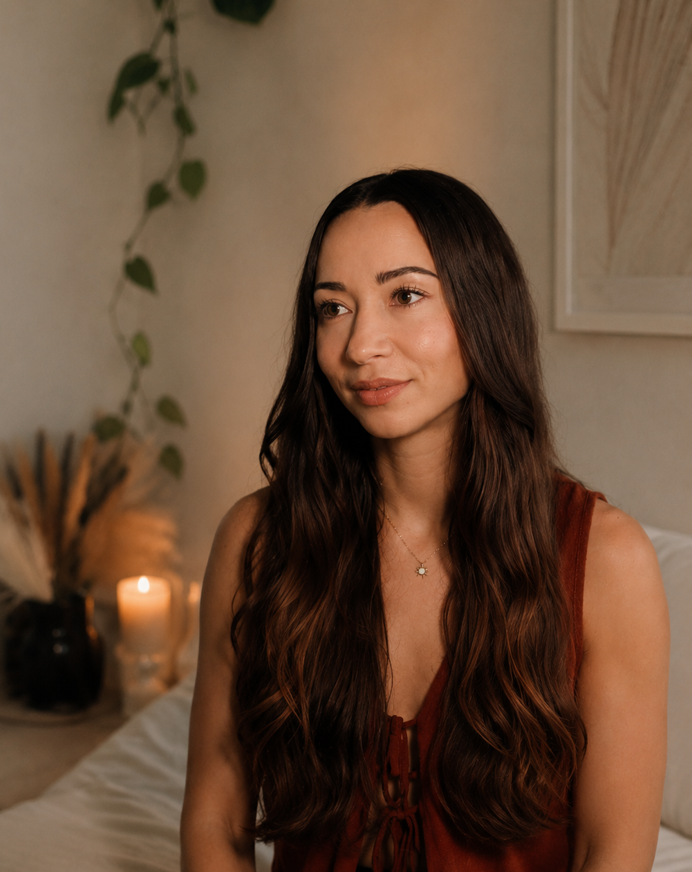 Portrait of Rose Rune in warm natural light
